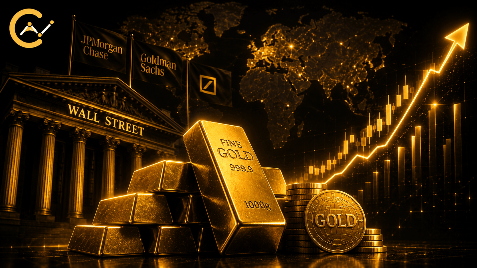 Wall Street Banks Raise Gold Price Forecasts for 2026 as Global Demand Continues Climbing